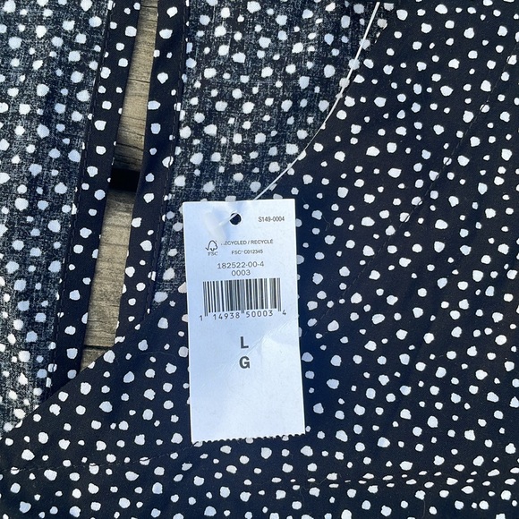 NWT Banana Republic Womens One Piece Shorts Romper  Polka Dot Long Sleeve - Picture 4 of 8